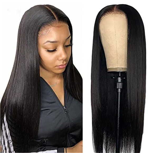 Lace Front Perücken Echthaar gerade 4x1 Lace Front Perücken leimlose Echthaarperücken für schwarze Frauen 150% Dichte leimlose Perücke 4x4x1 Lace Closure Perücke Brasilianisches reines Haar vorgezupft Lightinthebox