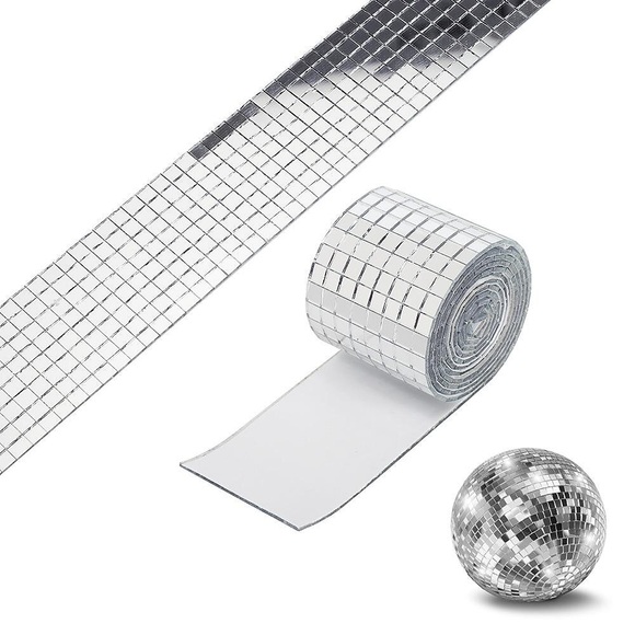 selbstklebende mosaik wandaufkleber kreative diy glas spiegel aufkleber dekoration ktv patch 1464 stücke Lightinthebox