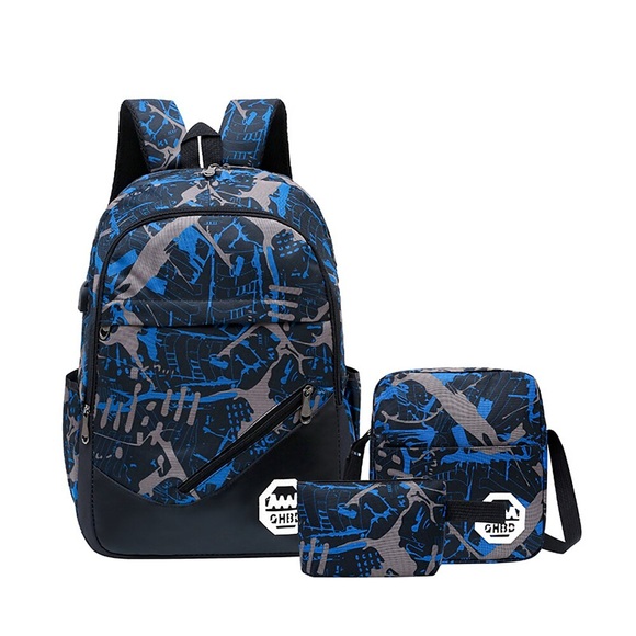 Schulrucksack Bookbag einfarbig für Schüler Jungen Mädchen Multi-Funktion Wasserdicht Atmungsaktiv Nylon Schulranzen Rucksack Schulranzen 22 Zoll Lightinthebox