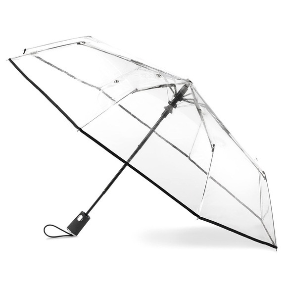 Golf-Regenschirm, groß, doppelter Baldachin, belüftet, automatisch öffnender Stockschirm für Männer und Frauen (klar, 62 Zoll) Lightinthebox