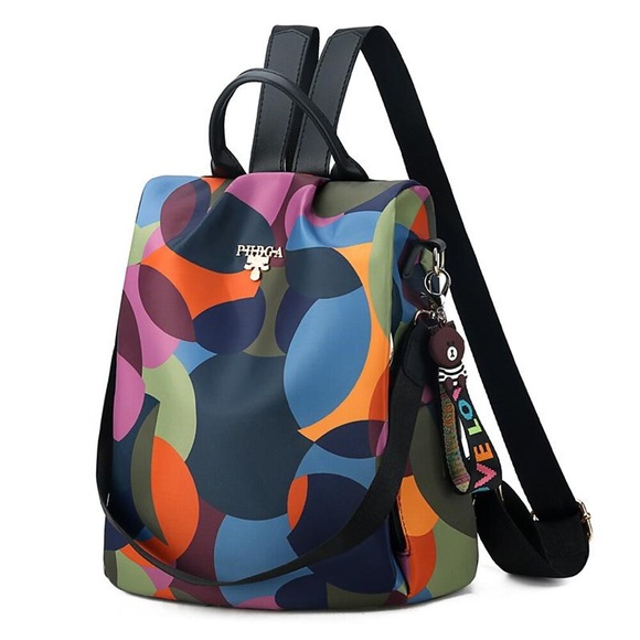 Damen Rucksäcke Oxford Stoff Täglich Verabredung Büro Karriere Blume Muster Geometrisch Blumenmuster Roter Bär Schwarzbär Schwarzer gewalttätiger Bär bunter Bär roter gewalttätiger Bär Lightinthebox