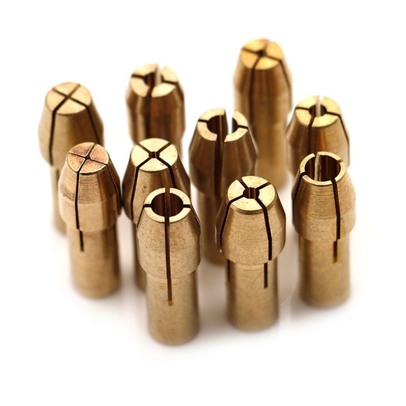 10 stücke mini bohrfutter adapter 0,5mm-3,2mm dremel mini bohrfutter futter adapter mikrospannzange messing für motordrehwerkzeug Lightinthebox