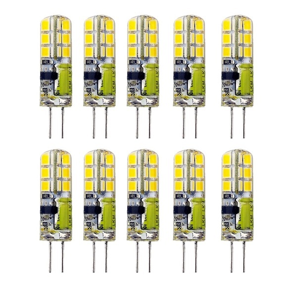 10 Stück 3 W LED-Bi-Pin-Landschaftsglühbirne 300 lm G4 24 LED-Perlen SMD 2835 Warmweiß Kaltweiß 30 W Halogenbirne Ersatz AC/DC 12 V Lightinthebox
