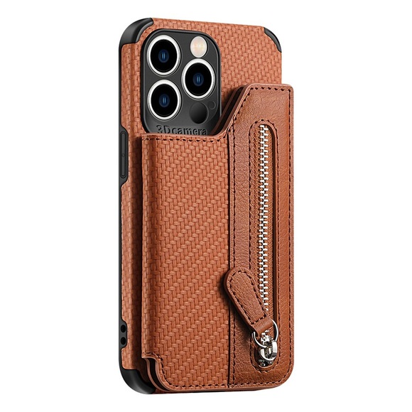 Telefon Hülle Handyhüllen Für Apple Brieftasche Kartenetui iPhone 14 Pro Max 14 Plus 13 12 11 Pro Max Mini X XR XS Geldbeutel mit Halterung Reisverschluss Einfarbig TPU PU-Leder Lightinthebox