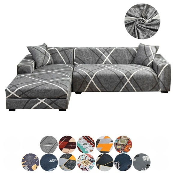 Elastischer Sofabezug Schonbezug Elastischer Couchsessel Zweisitzer 4- oder 3-Sitzer L-Form 3-Kissen-Couch weich strapazierfähig waschbar Lightinthebox