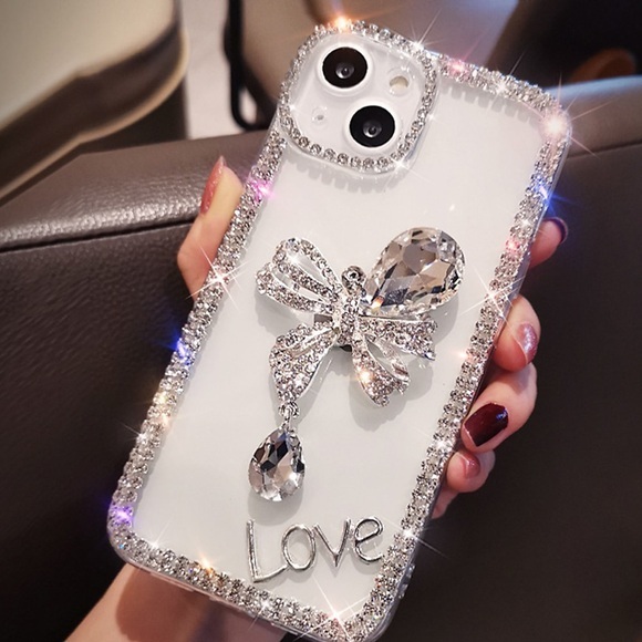 Handyhülle für Apple Backcover Classic Series iPhone 14 13 Pro Max 12 11 Se 2022 x XR xs Max 8 7 Strass klar stoßfest Schmetterling Acryl Lightinthebox