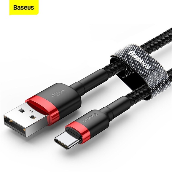 USB-C zu USB ein Kabel 3a Schnellladung 6,6 Fuß 10 Fuß Baseus USB Typ C Ladekabel kompatibel mit Samsung Galaxy S10 S9 S8 S20 Plus A51 A12 A11, Note 10 9 8, PS5 Controller USB C Ladegerät Lightinthebox