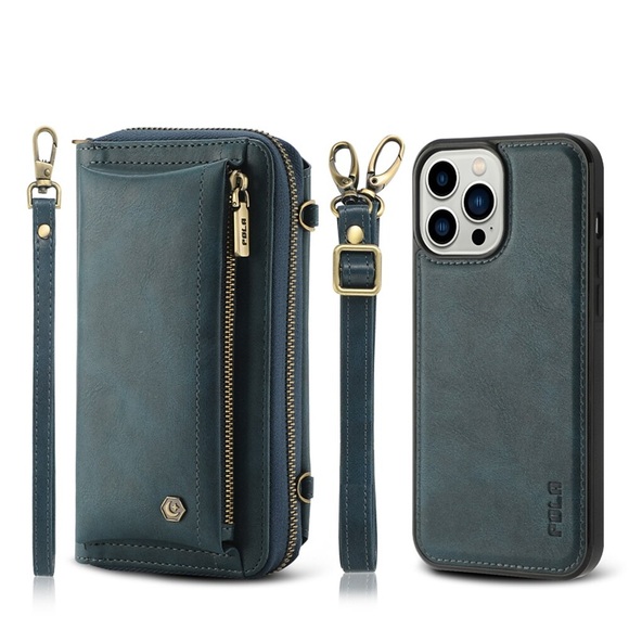 Telefon Hülle Handyhüllen Für Apple Brieftasche Kartenetui iPhone 14 Pro Max 14 Plus 13 12 11 Pro Max Mini X XR XS Abnehmbar Magnetisch Reisverschluss Einfarbig PU-Leder Lightinthebox