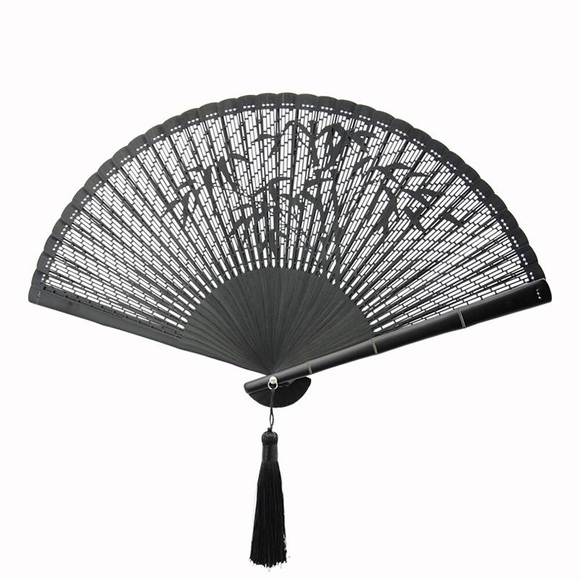 alle bambus alter fächer japanischer stil faltfächer schwarz handgemachtes geschenk Lightinthebox