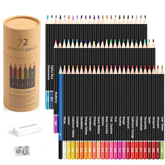 72 Farben professionelles Ölfarbstift-Set Zeichnen Buntstifte Holz Buntstifte Kinder Malzubehör Lightinthebox