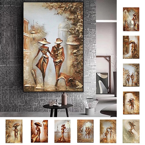 Liebe, romantisches Paar, Wandkunst, Leinwand, moderne Heimdekoration, gerollte Leinwand, kein Rahmen, ungerahmt, ungedehnt Lightinthebox