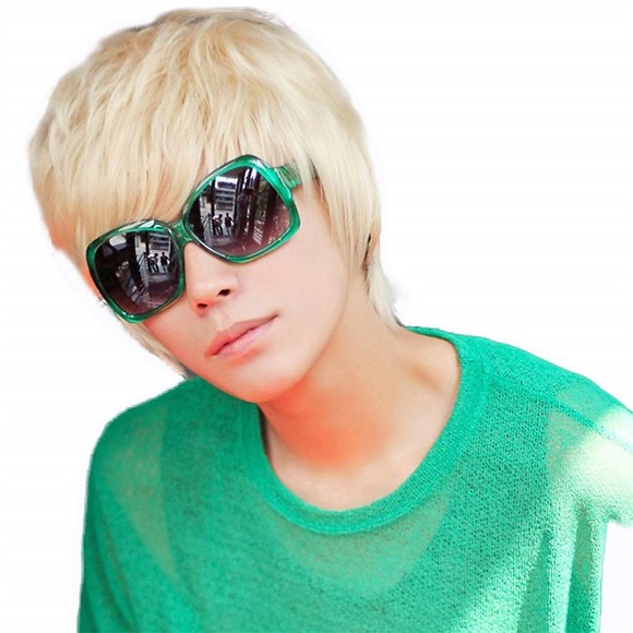 coole Herren kurze gerade platinblonde Perücken männliche Jungen Party Cosplay volle Perücke Lightinthebox