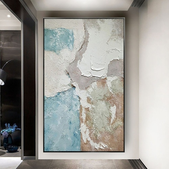 Handgefertigtes handgemaltes Ölgemälde Wandkunst abstrakte moderne Leinwand Gemälde Heimdekoration Dekor gerollte Leinwand kein Rahmen ungedehnt Lightinthebox