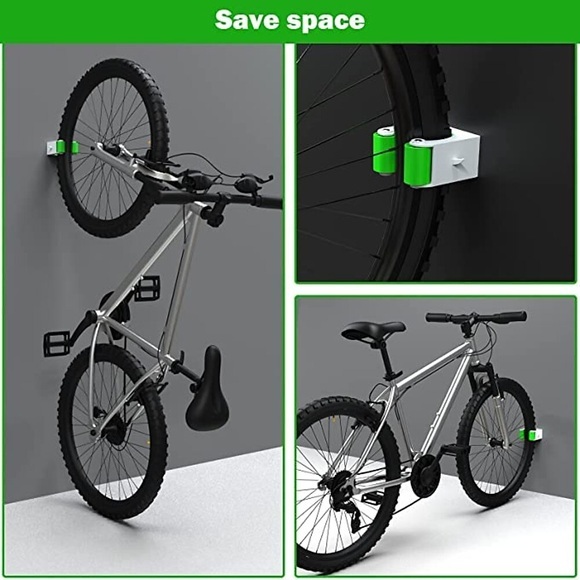 2 Stück Fahrradabstellständer Schnalle tragbare Wandhalterung Haken Fahrrad Display Stand Rennrad Indoor vertikale Fahrradaufbewahrung Lightinthebox