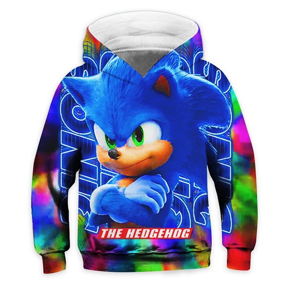Kinder Jungen Kapuzenshirt Schall Langarm 3D-Druck Karikatur Buchstabe Tasche Blau Kinder Oberteile Herbst Frühling Aktiv Modisch Täglich Täglich Innen Outdoor Regular Fit 3-13 Jahre / Sport Lightinthebox