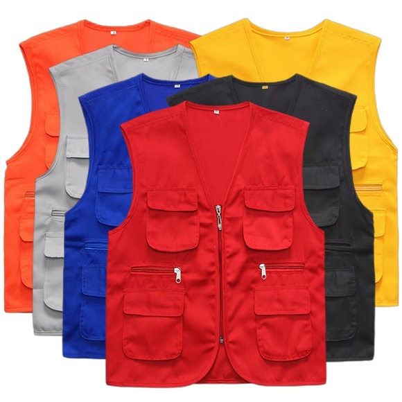 Herren Damen Anglerweste Weste für Wanderer Ärmellos Weste / Fahrradweste Jacke Shirt Außen Atmungsaktiv Rasche Trocknung Leicht Multi Pocket Schwarz Grau Gelb Jagd Angeln Klettern Lightinthebox