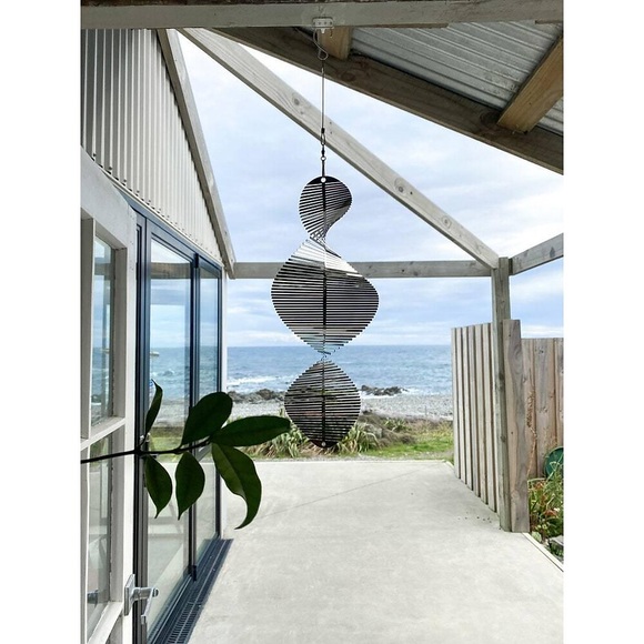 helix wind spinner windspiel outdoor anhänger handgemachtes geschenk stahl windspiel ornament garten hängen dekor art Lightinthebox