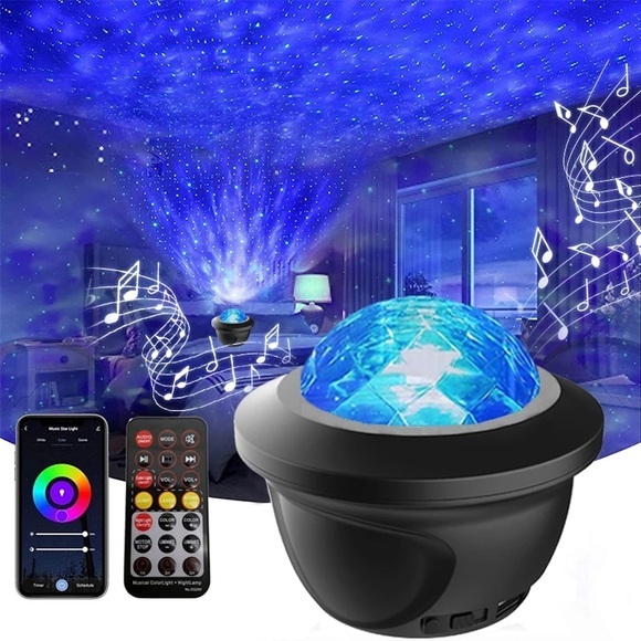 LED Star Galaxy Projektorlicht Sternenhimmel Nachtlicht Integrierter Bluetooth-Lautsprecher für Zuhause Schlafzimmerdekoration Kinder Valentinstagsgeschenk Lightinthebox