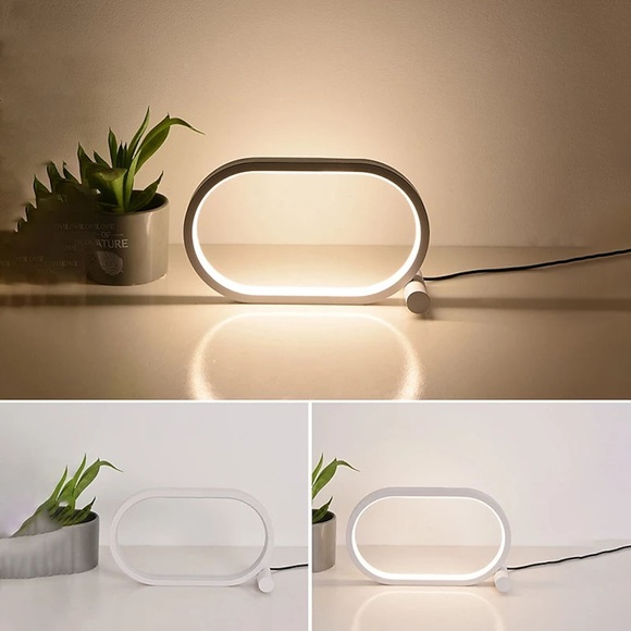 multifunktionale tischlampe usb dimmbar einfache ring augenschutz lampe führte bunte nachtlichter schlafzimmer zur dekoration Lightinthebox