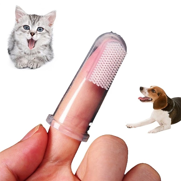 Weiche Haustier-Fingerzahnbürste für Teddyhundebürste Mundgeruch Zahnstein Zahnpflege Hund Katze Reinigungsmittel Zahnbürsten Haustierprodukt Lightinthebox