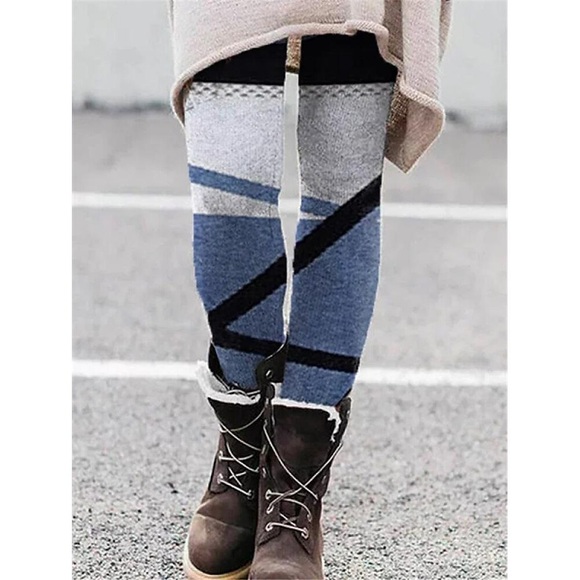 damenmode strumpfhosen leggings druck in voller länge hose täglich dehnbar schmetterling blume / blumen bauchkontrolle butt lift mager bild farbe 4 2xl Lightinthebox