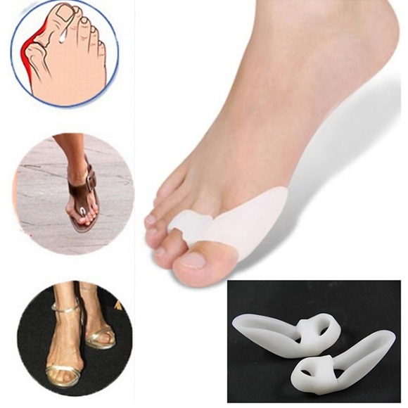 1 Paar Zehentrenner aus Silikon, Fuß, Hallux Valgus, Korrektur, Knochen, Ektropium, Einsteller, Zehen, Außengerät, Fußpflege, Gel, Ballenzeh, großer Zehentrenner, Spreizer, lindert Fußschmerzen Lightinthebox