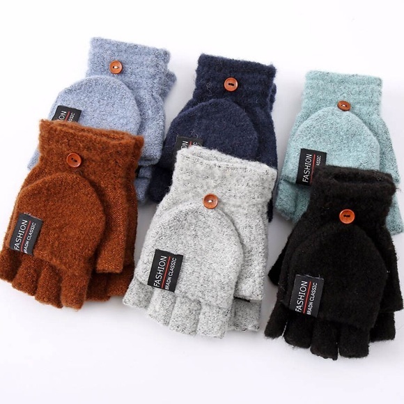 Herren Damen Fingerlose Handschuhe Warme Winterhandschuhe Geschenk Täglich Buchstabe Polyester Acrylfasern Einfach Warm 1 Paar Lightinthebox