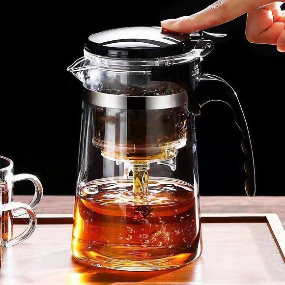 Teekanne aus hitzebeständigem Glas mit Edelstahl-Teesieb, Blumenkessel, Kung-Fu-Teegeschirr-Set, Puer-Oolong-Topf Lightinthebox