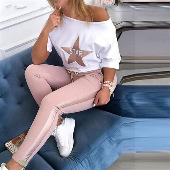 Damen-Loungewear-Sets reine Farbe Komfort Sport Zuhause täglich Acryl Rundhalsausschnitt lange Hose Hosentasche Herbst Winter weiß Lightinthebox