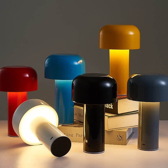 tischlampe tragbare italienische pilz drahtlose touch wiederaufladbare nachtlampe usb schreibtischlampe desktop dekoration schlafzimmer nachtlicht Lightinthebox