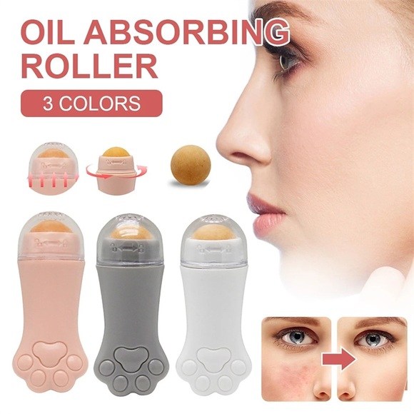 Katzenklauen-Gesichtsöl-Absorptionswalze Vulkanstein-Gesichtsöl-Kontrollwalze T-Zonen-Ölentfernungskugel Hautpflege Make-up Hautpflege Lightinthebox