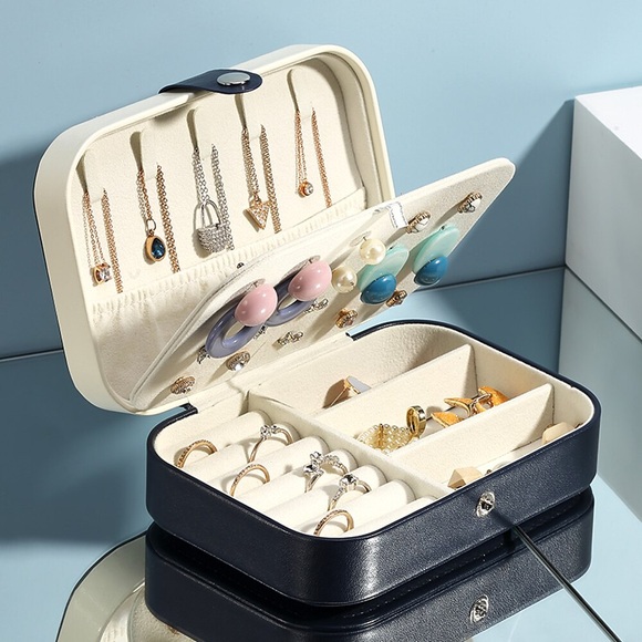 tragbare reise mini schmuckschatulle leder schmuck ring aufbewahrungsbox aufbewahrungsbox aufbewahrungsbox aufbewahrungsbox für mädchen damen Lightinthebox