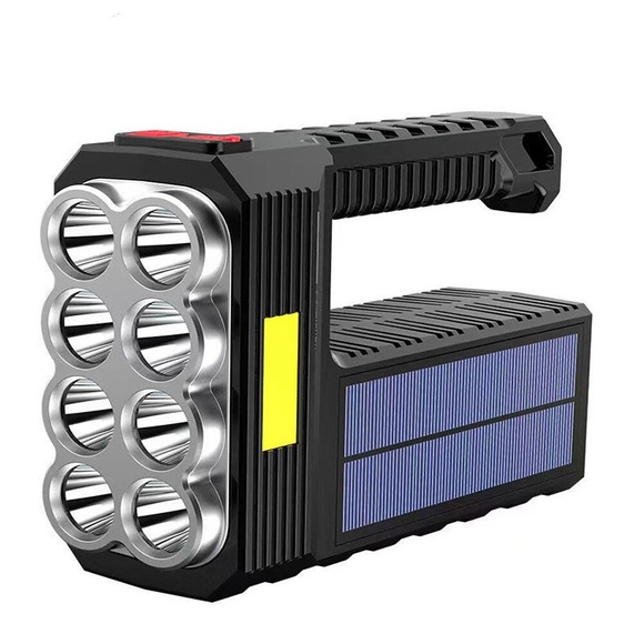 Hochleistungs-LED-Taschenlampen, wiederaufladbare Solar-Dynamo-Taschenlampe, leistungsstarke Taschenlampe, ultrahelle Outdoor-Fisch-Multifunktionslampe Lightinthebox