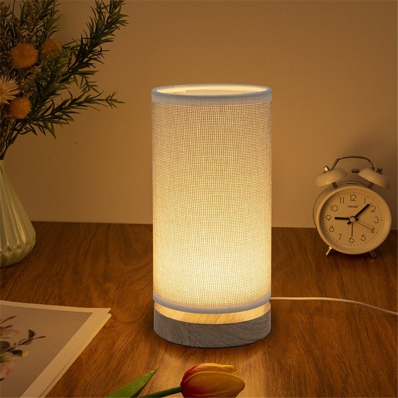 Tischlampe / Leselicht Augenschutz / dekorativ modern zeitgenössisch / nordischer Stil mit USB-Stromversorgung für Schlafzimmer / Stoff für den Innenbereich <5V weiß Lightinthebox