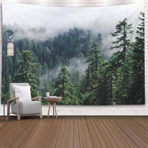 Fantasy-Wald-Wandteppich, Wandteppich, Kunstdekor, Decke, Vorhang, Picknick, Tischdecke, zum Aufhängen, verzauberter Baum, Wandteppiche für Wohnkultur Lightinthebox