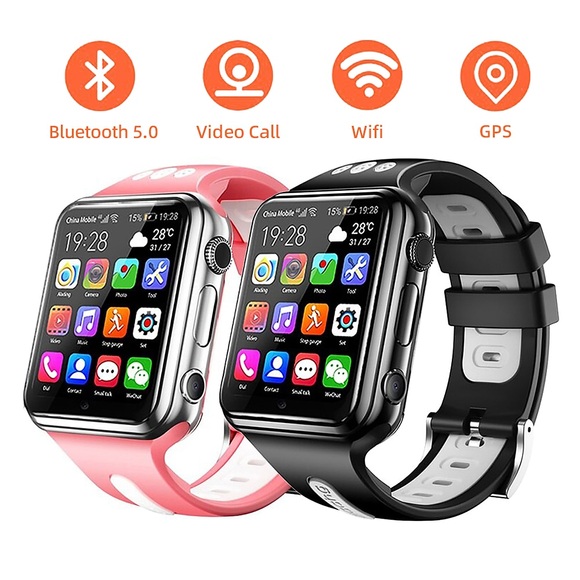 W5 Smartwatch 1.54 Zoll Smartwatch Fitnessuhr 4G Anruferinnerung AktivitätenTracker Gemeinschaft teilen Kamera Kompatibel mit Android iOS IP 67 Kinder Damen Herren Freisprechanlage Video Kamera / 1GB Lightinthebox