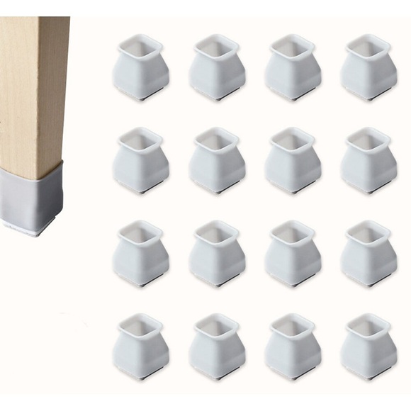 16/32 stücke silikon stuhl fuß abdeckung tisch fuß pad tisch stuhl hocker beinschutz fuß esszimmer stuhl abdeckung tisch ecke pad stumm verdickung verschleißfest Lightinthebox