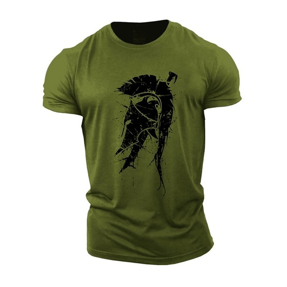 Herren Unisex T Shirt Cooles Hemd Geometrisch Rundhalsausschnitt Print Outdoor Strasse Kurzarm Bedruckt Bekleidung Sport Designer Casual Groß und hoch Lightinthebox