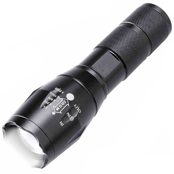 LED Taschenlampen Wasserfest 2000 lm LED LED Sender 5 Beleuchtungsmodus Wasserfest Nachtsicht Campen und Wandern Jagd Angeln Schwarz / Aluminium-Legierung / Radsport / Fahhrad / IPX-6 Lightinthebox