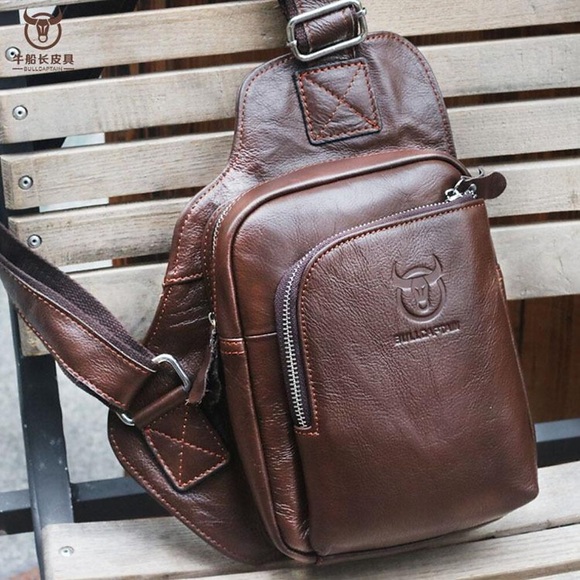 Herren Ledertasche Gürteltasche Hüfttasche Rindsleder Reißverschluss Feste Farbe Outdoor Täglich Büro Karriere Lightinthebox