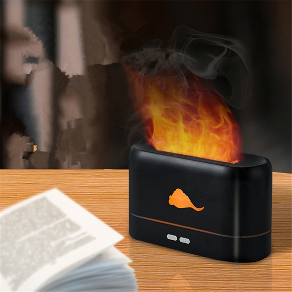 Halloween-Lichter Aroma Diffusor Luftbefeuchter Ultraschall-Kühlnebel-Hersteller Nebelmaschine LED ätherisches Öl Flamme Lampe Diffusor Lightinthebox