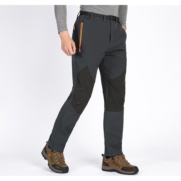 Herren Wanderhose Wanderhosen Fleece-gefütterte Hose Softshellhosen Patchwork Winter Außen warm halten Windundurchlässig Atmungsaktiv Wasserdicht Hosen / Regenhose Unten Elastische Taille Tasche mit Lightinthebox