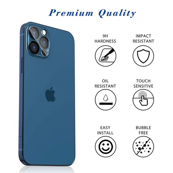 [3 Pack] Handy Kamera Schutzfolie Für Apple iPhone 14 Promax iPhone 13 Pro Max 12 Mini 11 Hartglas 9H Härtegrad Kratzfest Anti-Fingerprint Handy-Zubehör Lightinthebox