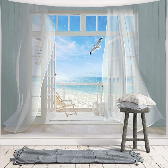 Landschaft wandteppich art deco decke vorhang picknicktischdecke hängend hause schlafzimmer wohnzimmer schlafsaal dekoration polyesterfaser für schlafzimmer wohnzimmer Lightinthebox