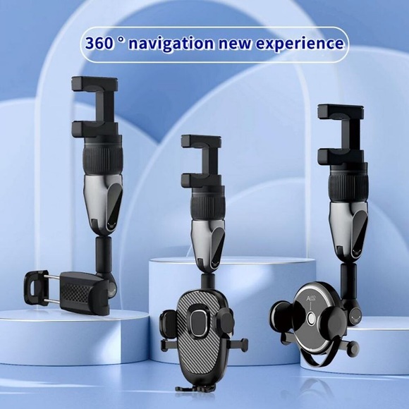 multifunktionaler rückspiegel handyhalter fürs auto um 360° drehbarer und versenkbarer autotelefonhalter verstellbare halterung für alle handys Lightinthebox