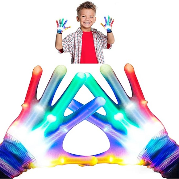 LED-Handschuhe Weihnachten coole Spielzeuge Kinder-LED-Handschuhe leuchtende Handschuhe leuchtende Weihnachtskostüm Club Party Geschenk Neuheit Spielzeug für Jungen und Mädchen im Alter von 3-40 Lightinthebox