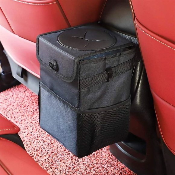 Auto-Mülleimer mit Deckel - Auto-Müllsack zum Aufhängen mit Aufbewahrungstaschen zusammenklappbarer und tragbarer Auto-Mülleimer Lightinthebox