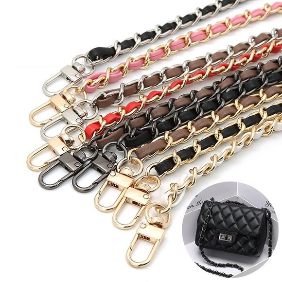 neue tasche kette tasche schultergurt zubehör tragen leder kette ersatz tasche gürtel metall messenger kette pu leder tasche kette Lightinthebox