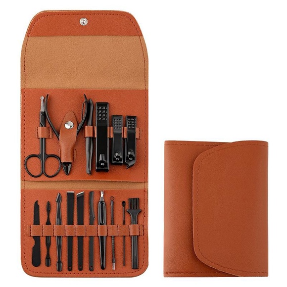 16 teile/satz nagelschere set maniküre werkzeuge nagelknipser herren kohlenstoffstahl nagelknipser graben ohrenschützer dekoration fuß kombination Lightinthebox