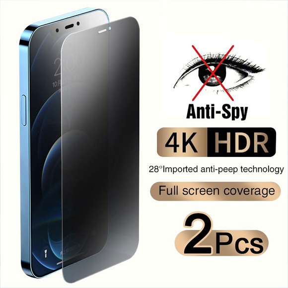 [2 Pack] Handy Schutzfolie Für Apple iPhone 14 Promax iPhone 13 Pro Max 12 Mini 11 X XR XS Max 8 7 Hartglas 9H Härtegrad Matt Kompatibel mit 3D - Berührungsempfindlichkeit Handy-Zubehör Lightinthebox
